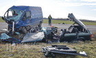 Halálos baleset Nagysimonyi és Tokorcs között - mentőhelikopter érkezett a sérültért