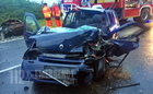 Ittas sofőr Renaultja ütközött félfrontálisan lengyel család Volvójával a 86-oson