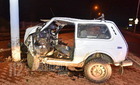Válságos állapotban vágták ki a roncsból a Lada Niva 20 éves sofőrjét Körmenden