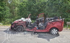 Két halott és négy sérült Marcaltőnél - letartolta a Daciát és a mélybe zuhant egy Volvo teherszállító