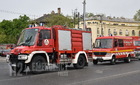 Tűzoltóautók felvonulása Budapesten (videó)