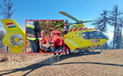 Mentőhelikopterrel szállították kórházba a sérült turistát az Írottkő-kilátótól