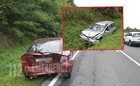 Lassító Opelbe hajtott, majd árokba csapódott egy VW a 84-esen, Borgátánál