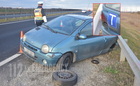 Szalagkorlátnak hajtott egy Renault az M86-oson – megsérült a sofőr Zanat közelében