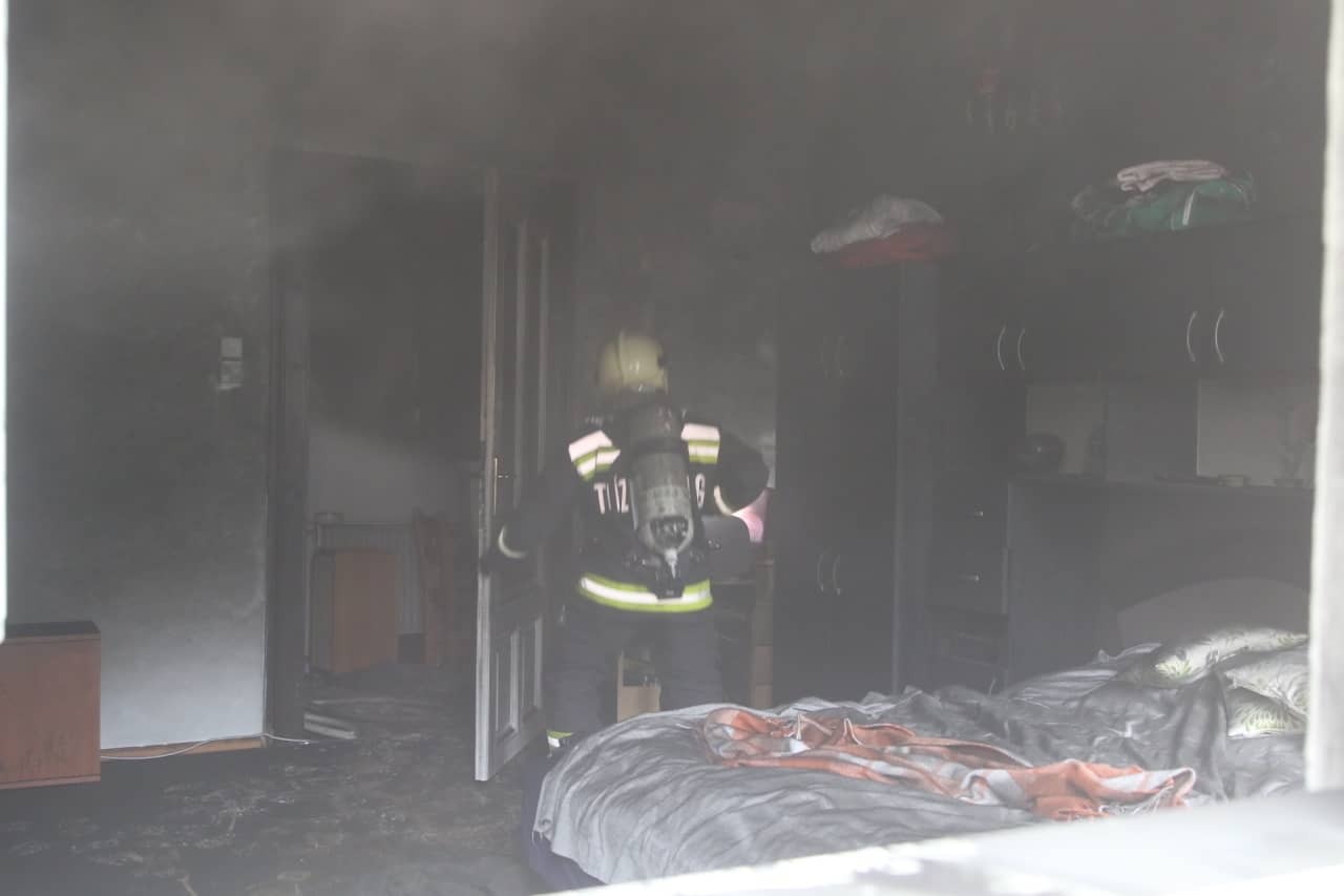 Lakástűz Szombathelyen a Szelestey utcában