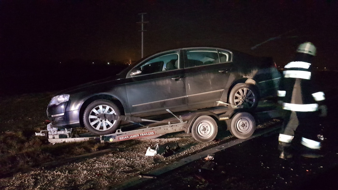 Súlyos baleset a 86-os főúton 2016.12.20.