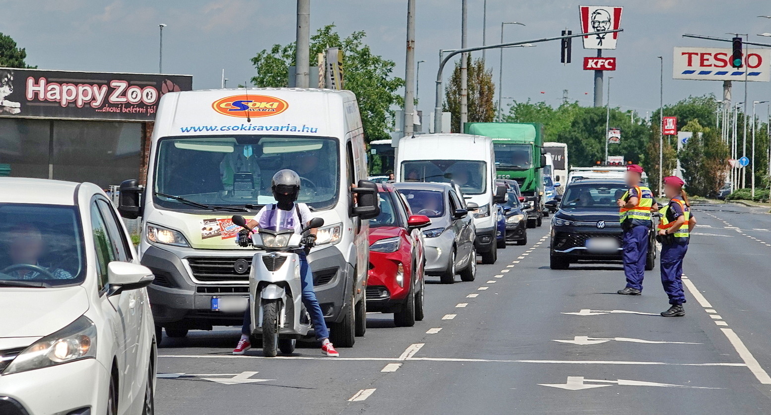 KTM motornak ütközött egy Renault Szombathelyen