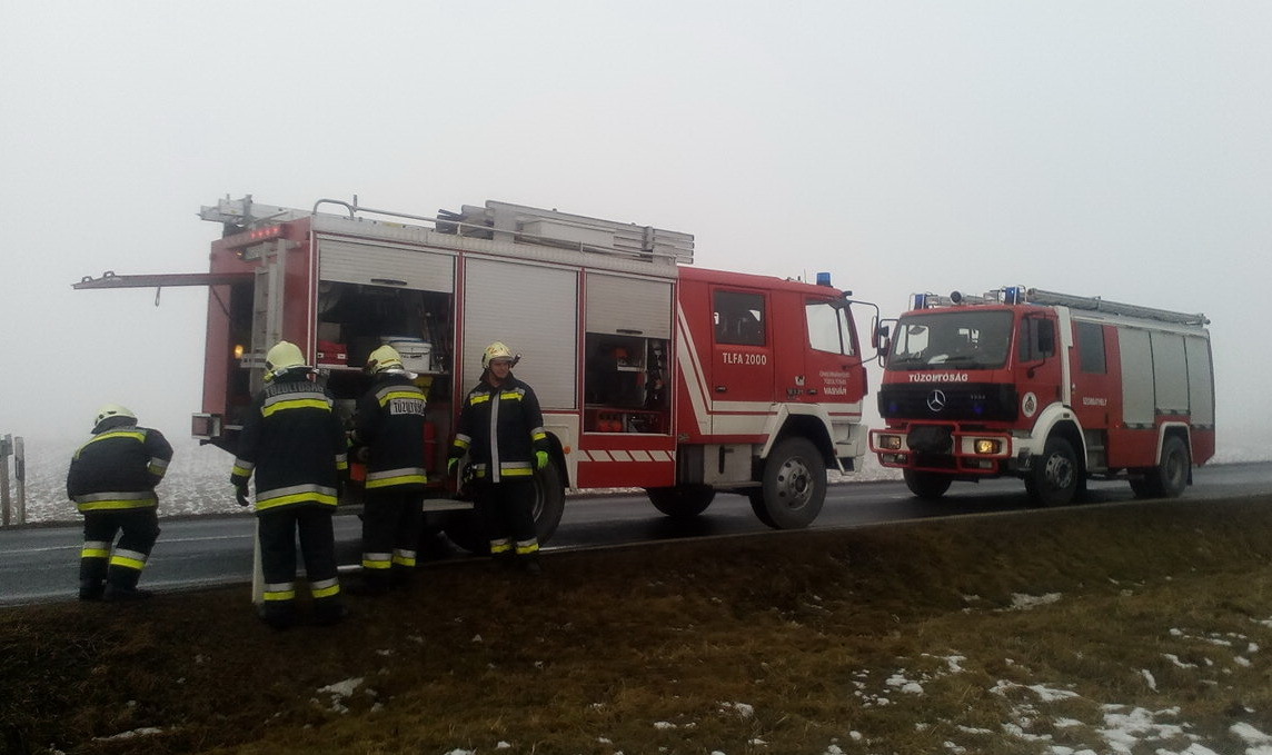 Szombathelyi és vasvári tűzoltók is érkeztek a helyszínre