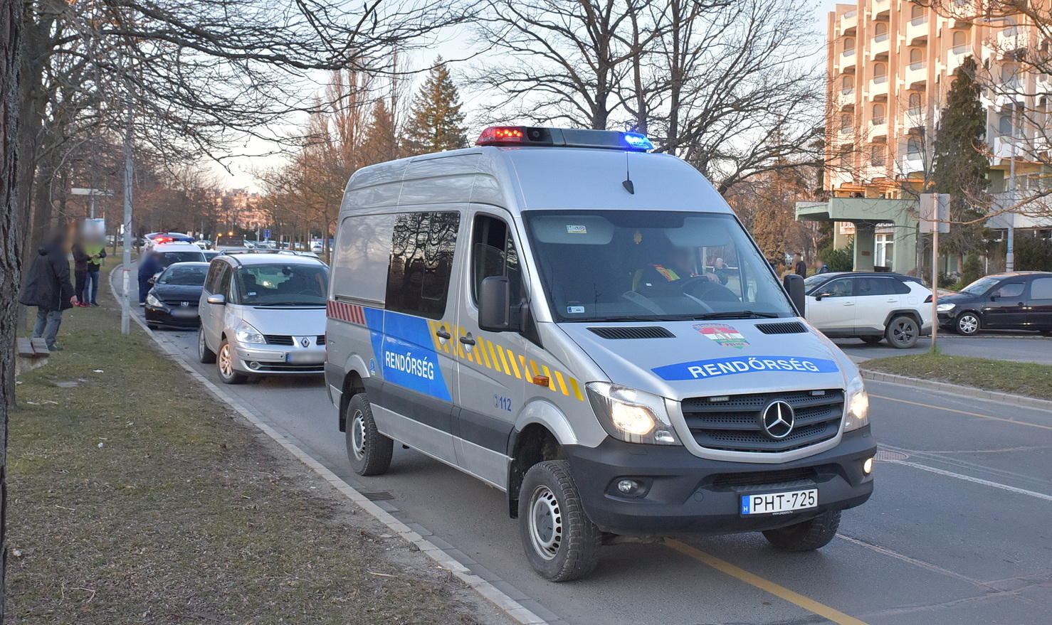 A forgalmat rendőrök irányították