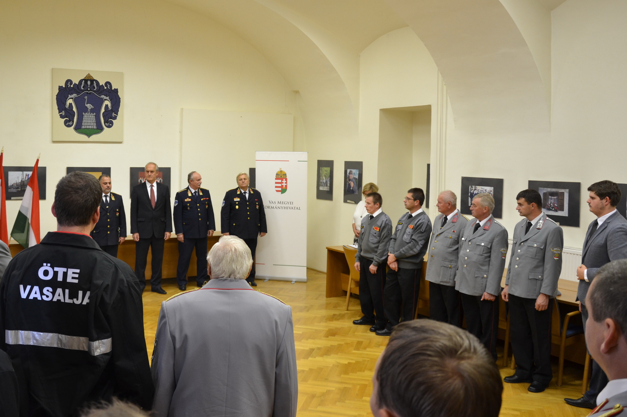 Önkéntes tűzoltóknak mondtak köszönetet a Megyeházán