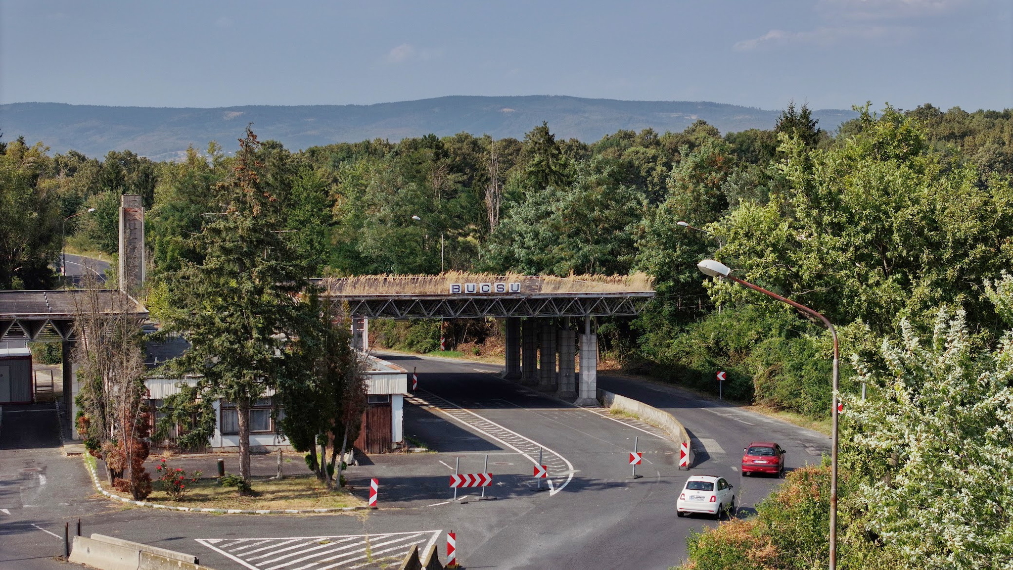 A bucsui határátkelő 2024-ben Légifelvétel: Tánczos Mihály