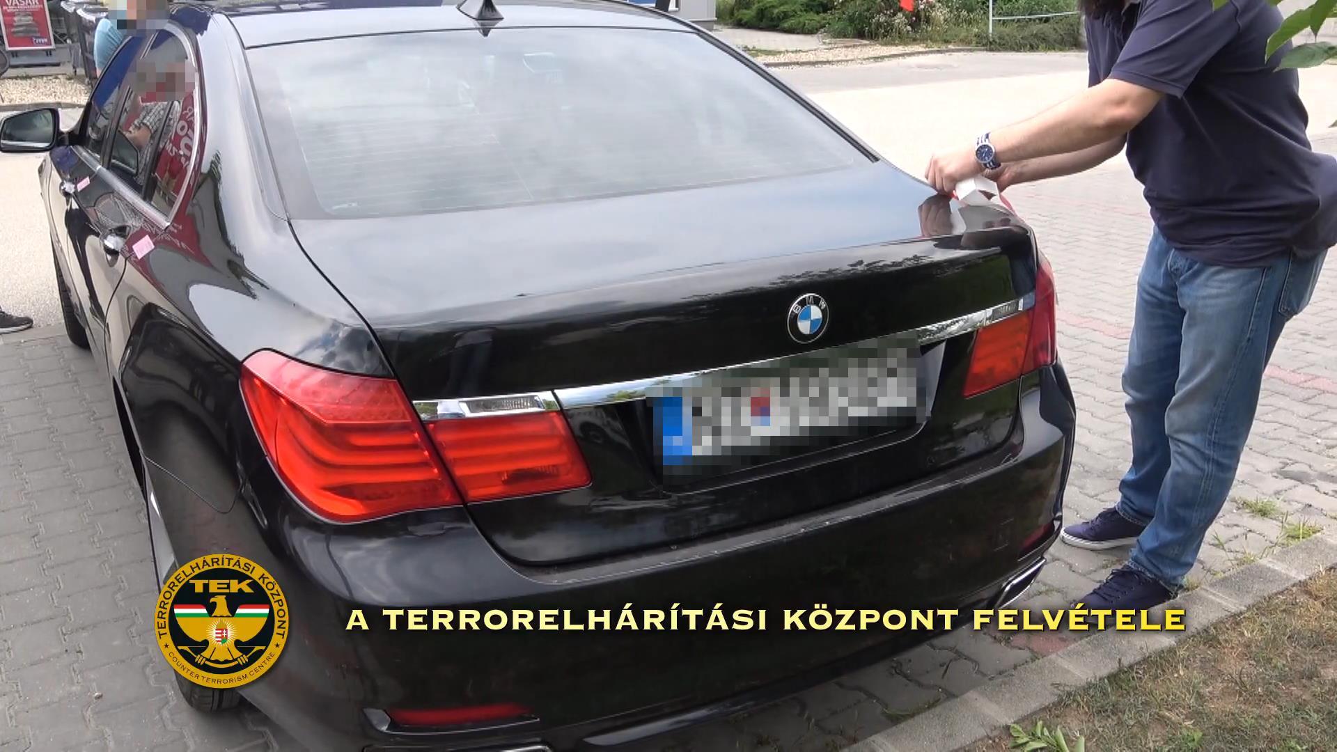 A gyanúsított gépjárműve Esztergomban