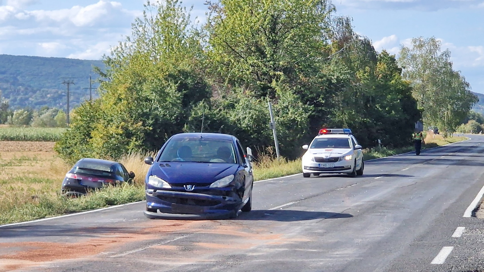 Előzésben lévő Honda elé kanyarodott egy Peugeot a 87-esen, Lukácsházánál - négyen megsérültek
