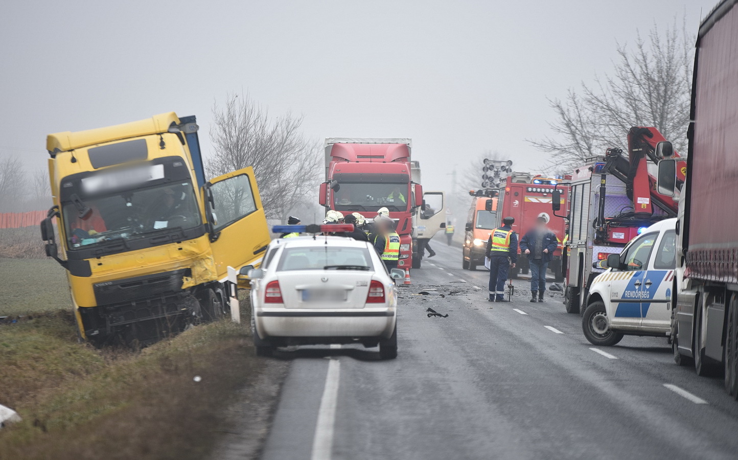 Halálos baleset Balogunyom közelében a 86-os főúton