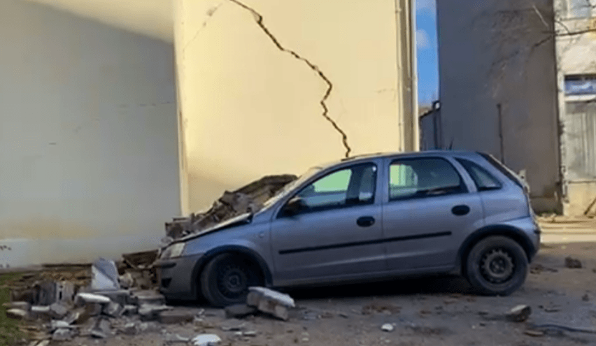 Épületekben és járművekben is komoly kár keletkezett Zágrábban - Fotó: 24Sata