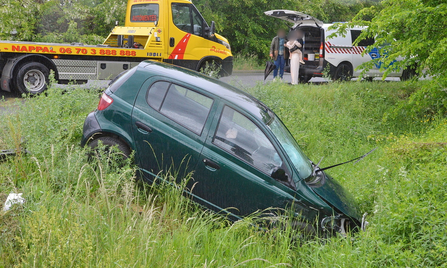 Két Toyota ütközött a 87-es főúton, Szombathely és Táplánszentkereszt között