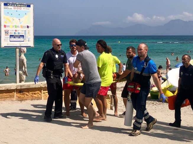 A férfit stabil állapotban szállították kórházba - Forrás: Országos Mentőszolgálat Facebook oldala