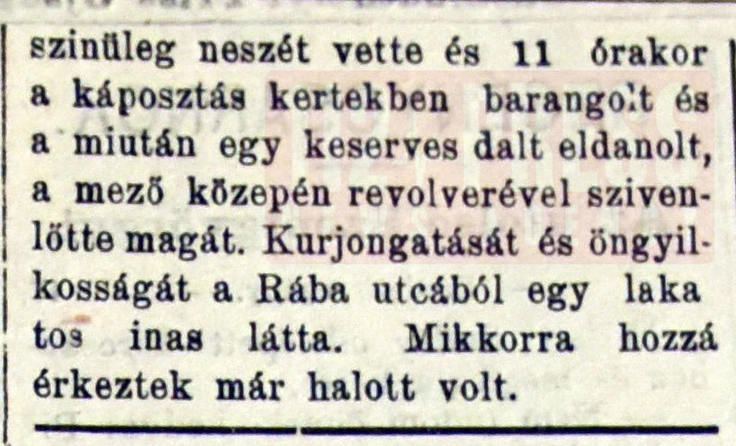 Öngyilkos asztalos legény