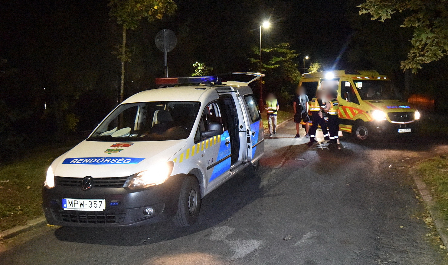 A kerékpáros megsérült a balesetben