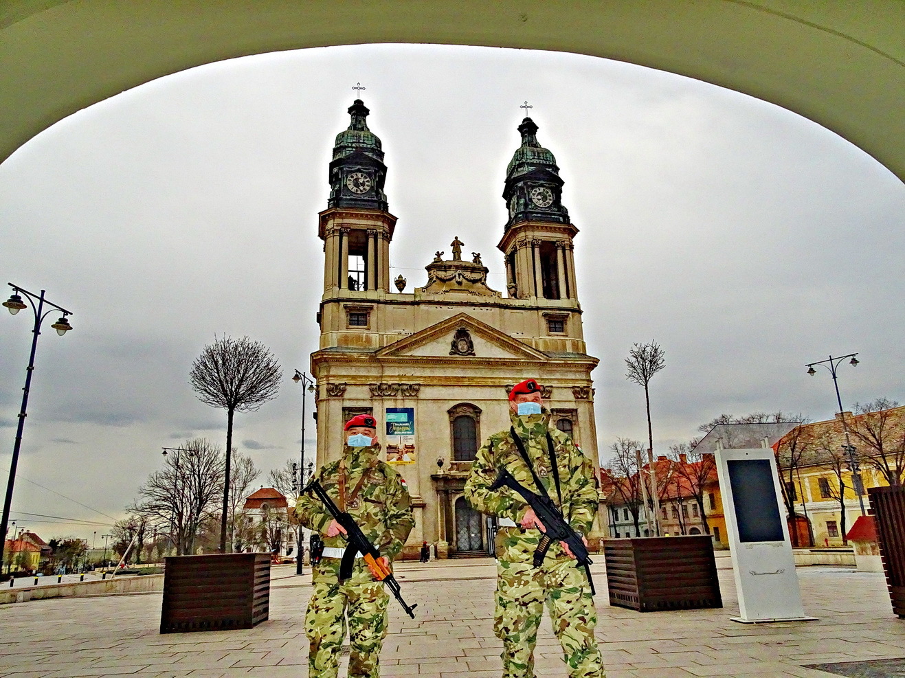 Katonai rendészek Pápán - Fotó: Lampért Gábor