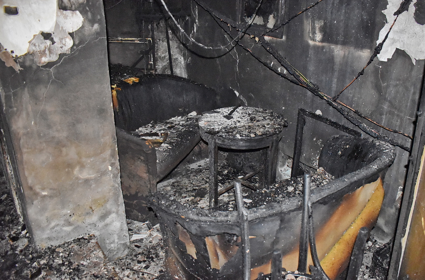 Leégett egy körmendi étterem terasza Fotó: Vas KMSZ, Körmend HTP