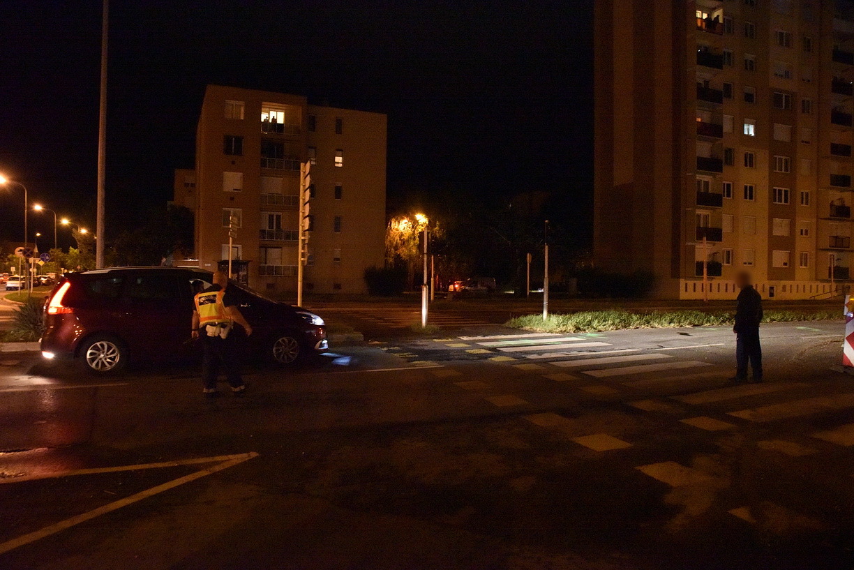 Láthatósági vizsgálat a gázolás helyszínén