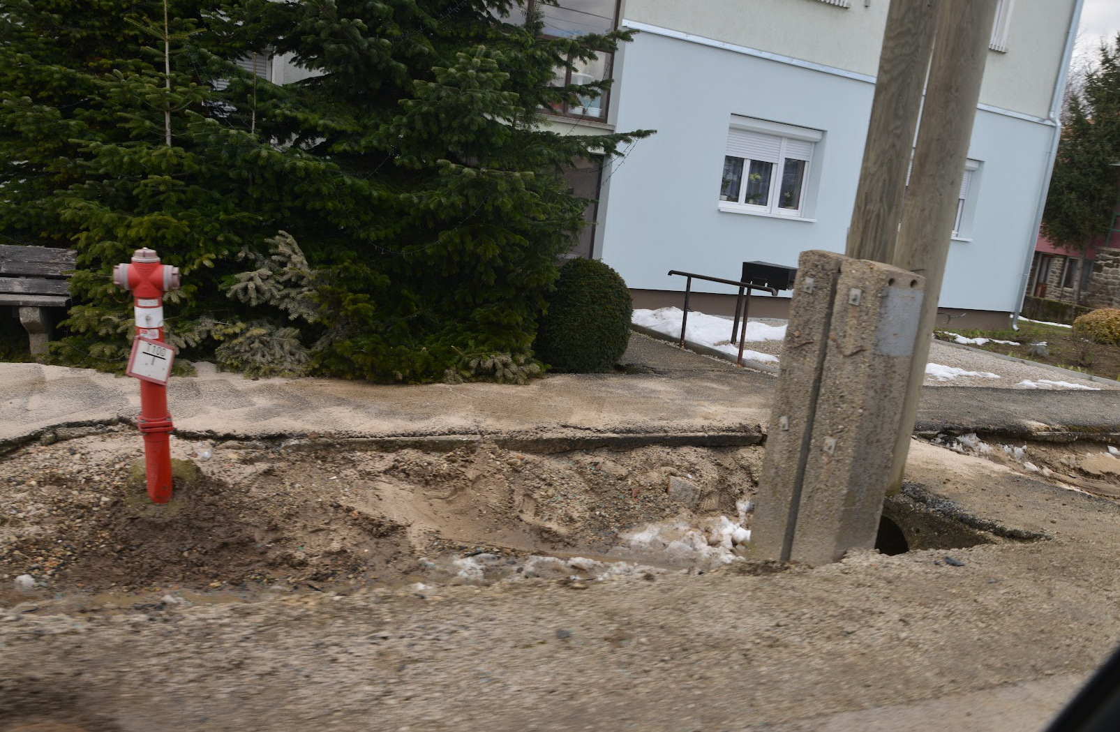 A baleset helyszíne a simasági Május 1. utcában