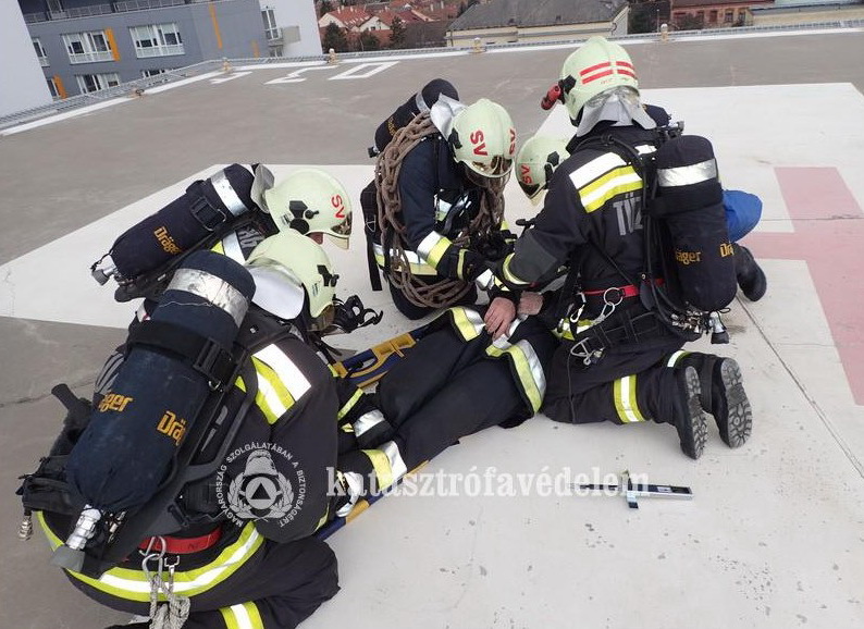 Mentőhelikopter baleset szimuláció 4.