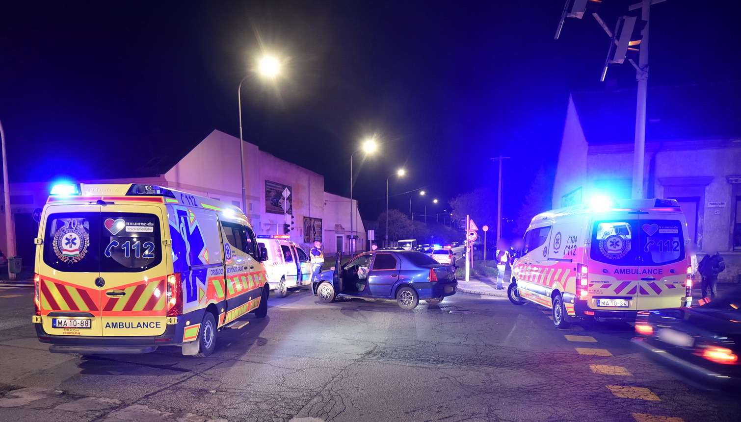 Az Audi ütközött a védett úton haladó Daciával - Fotó: Tánczos Mihály