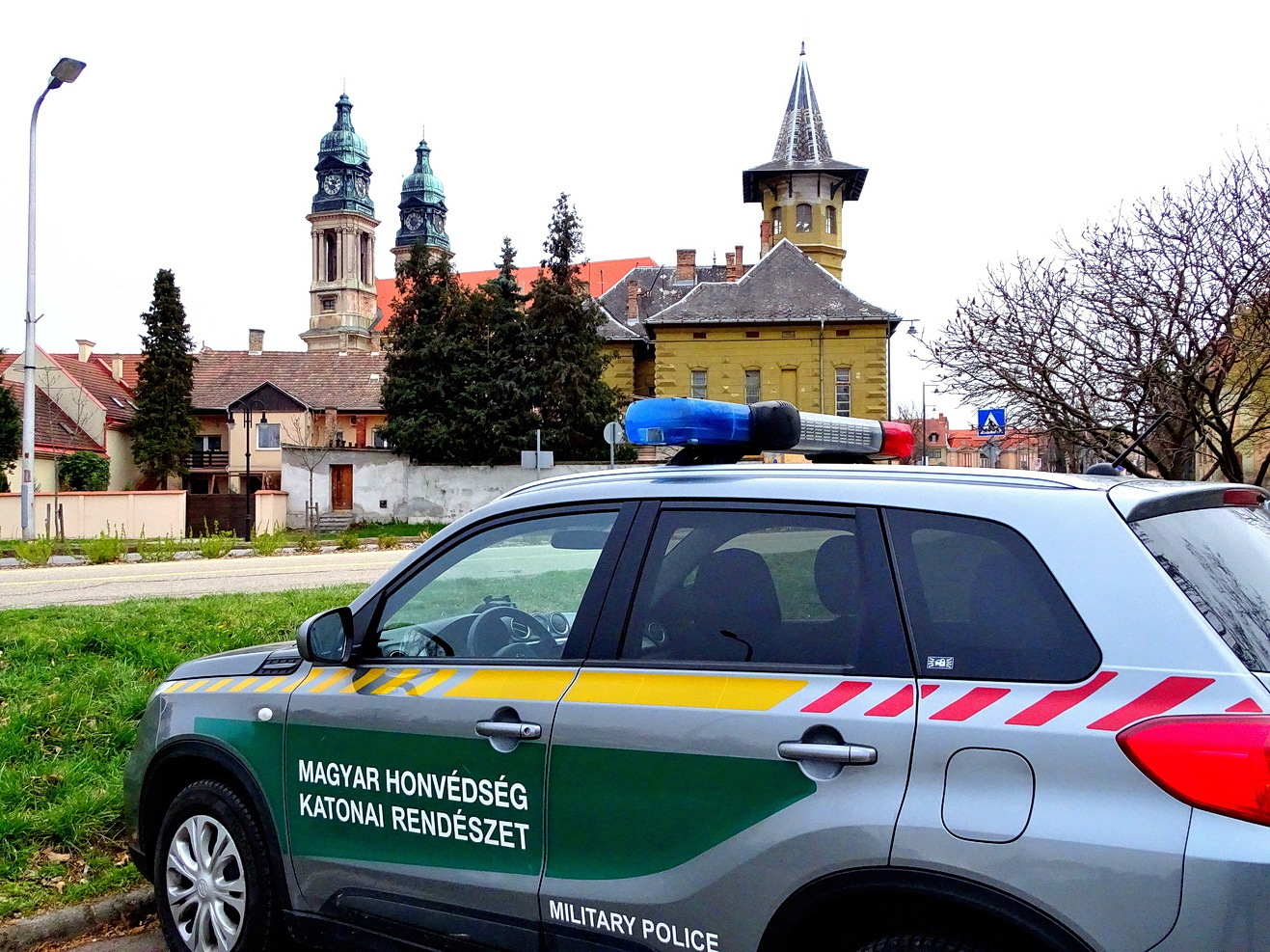 Katonai rendészek Pápán Fotó: Lampért Gábor