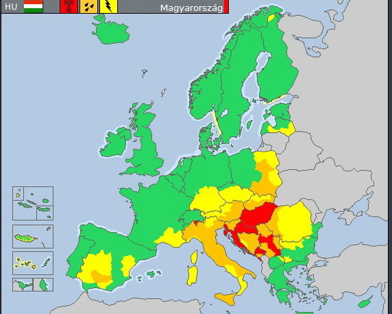 Riasztási térkép 2015.07.23.