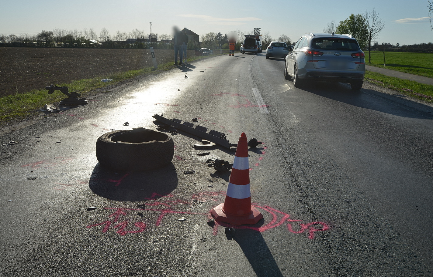 Opel és Toyota ütközött érintőlegesen Tanakajd közelében, a 87-es főúton
