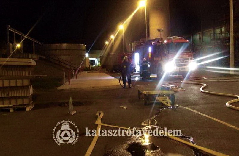 Szentgotthárdi ipari üzemben gyakorlatoztak a körmendi tűzoltók