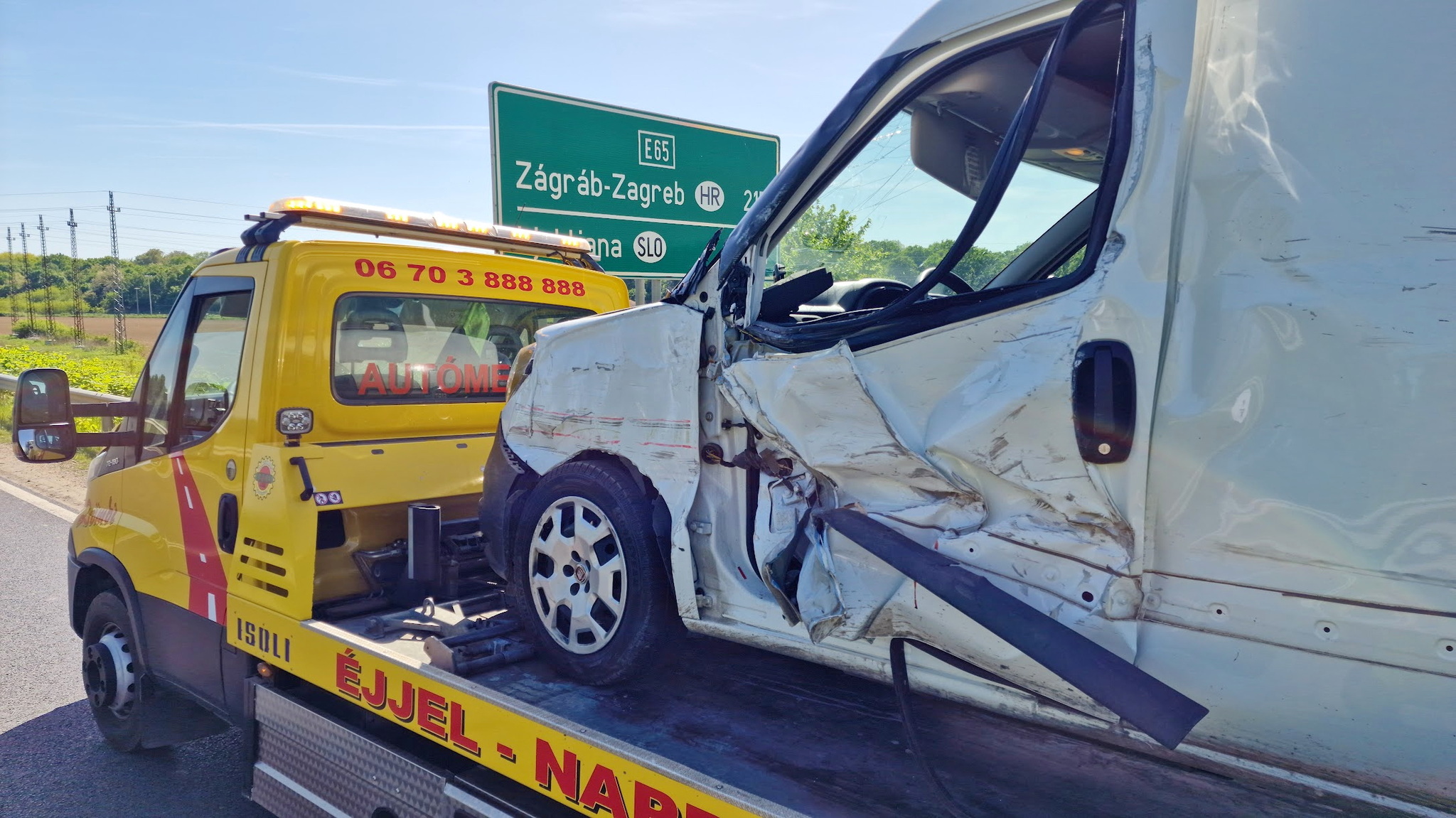 Két balesetben öt jármű rongálódott meg Körmend határában, a 86-os főúton