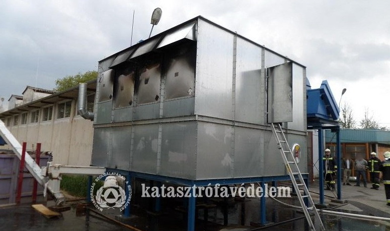 Faárut szárító berendezés égett Szentgotthárdon