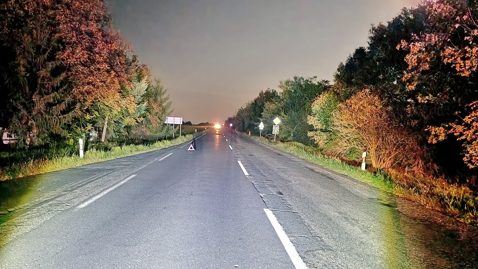 Egyenes szakaszon történt a baleset