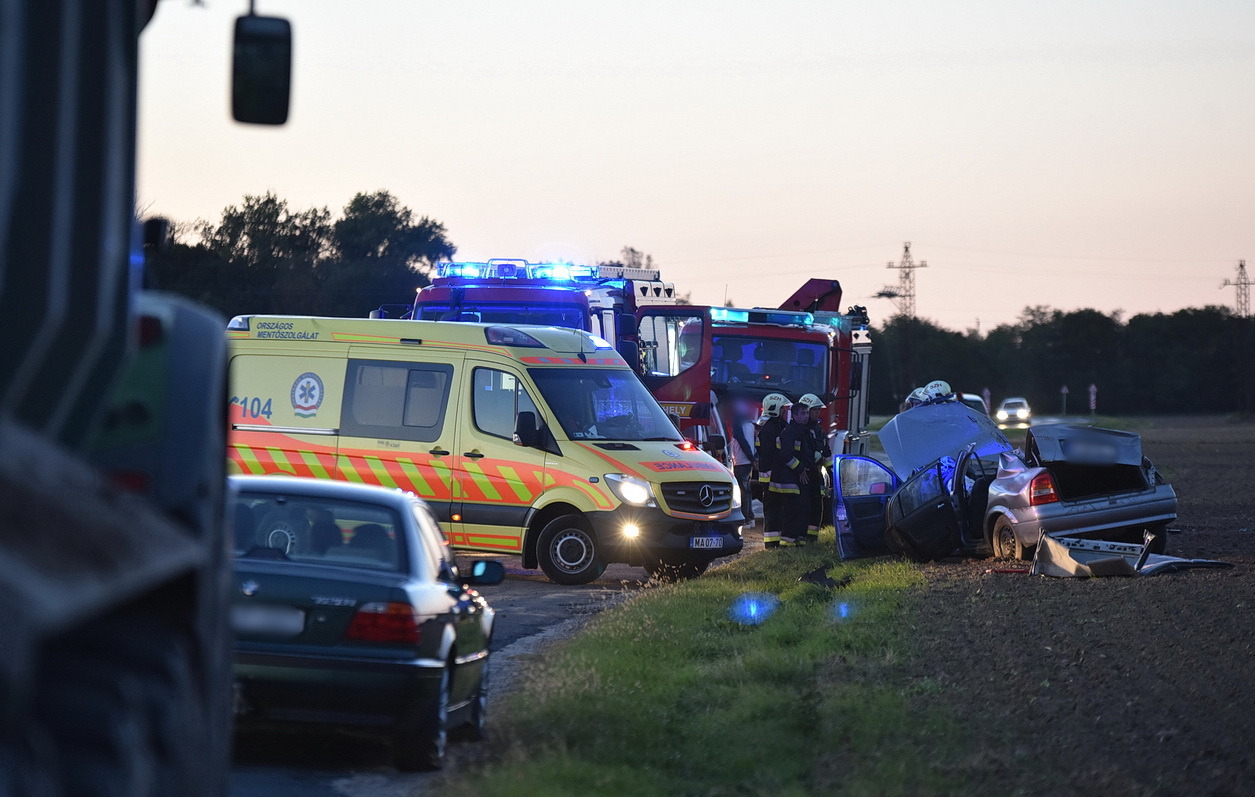 Ittas sofőr okozott balesetet Vasszilvágynál - Fotó: Tánczos Mihály