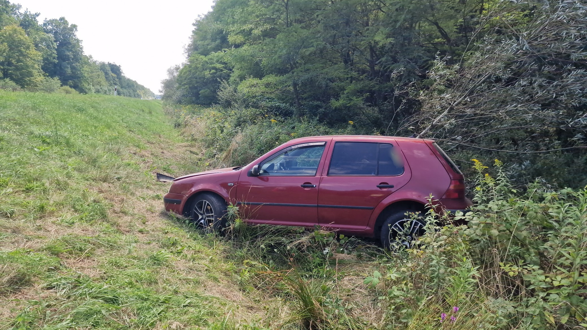 Lesodródott a 86-osról és fát döntött egy Volkswagen Nádasd közelében
