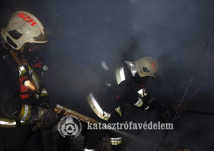 Kigyulladt egy faház éjszaka Szombathelyen a Parkerdőben