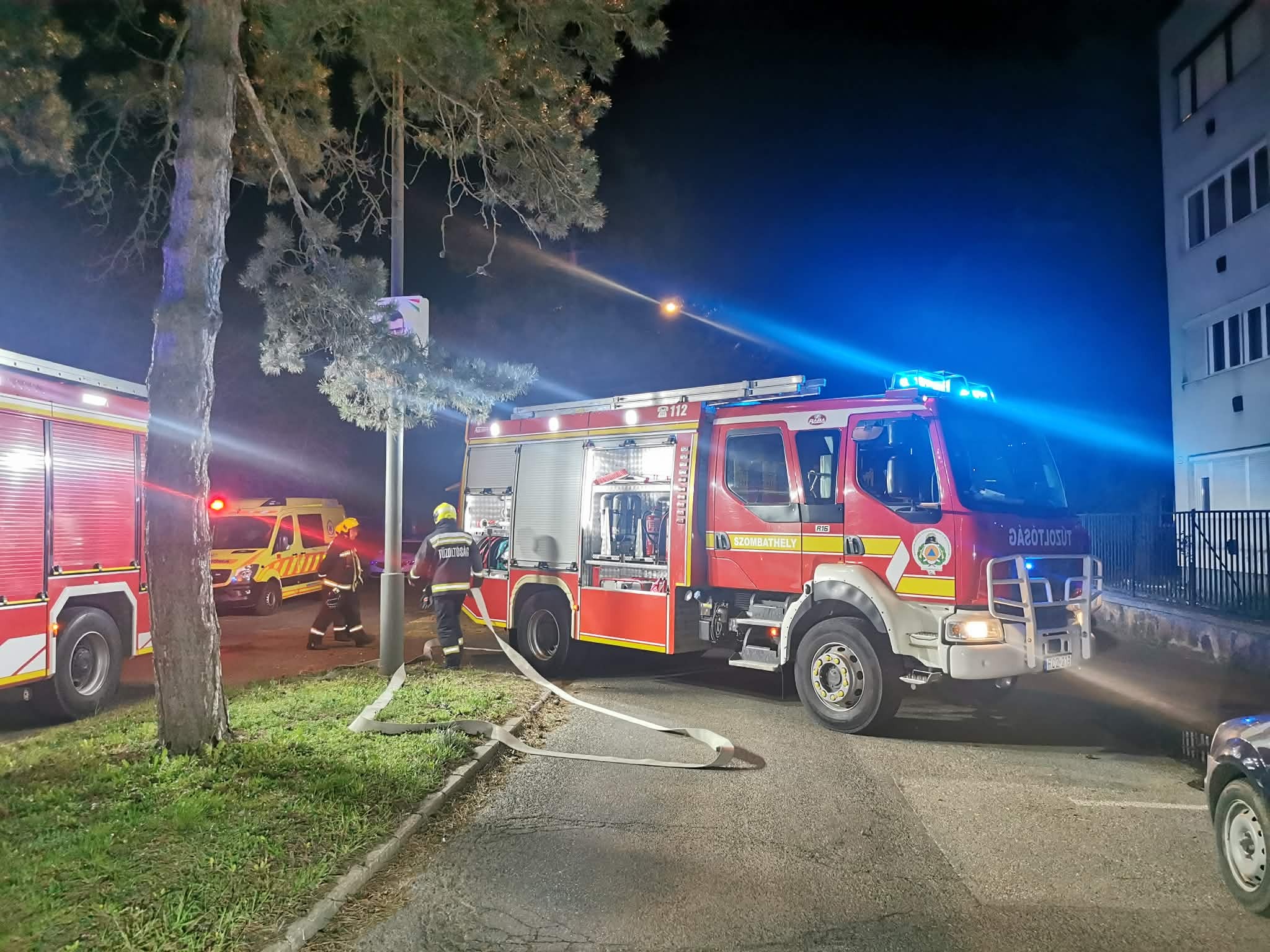 Füstjelző riasztott és erős füst szag is volt egy szombathelyi társasházban