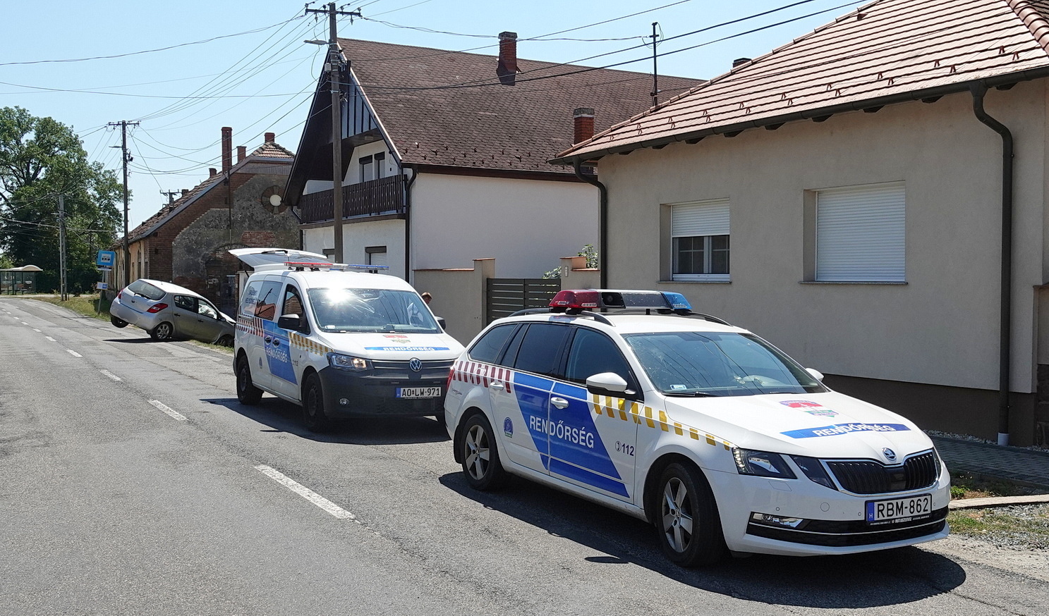 Árokba csapódott egy Hyundai Lukácsházán - zavartan viselkedett a sofőr