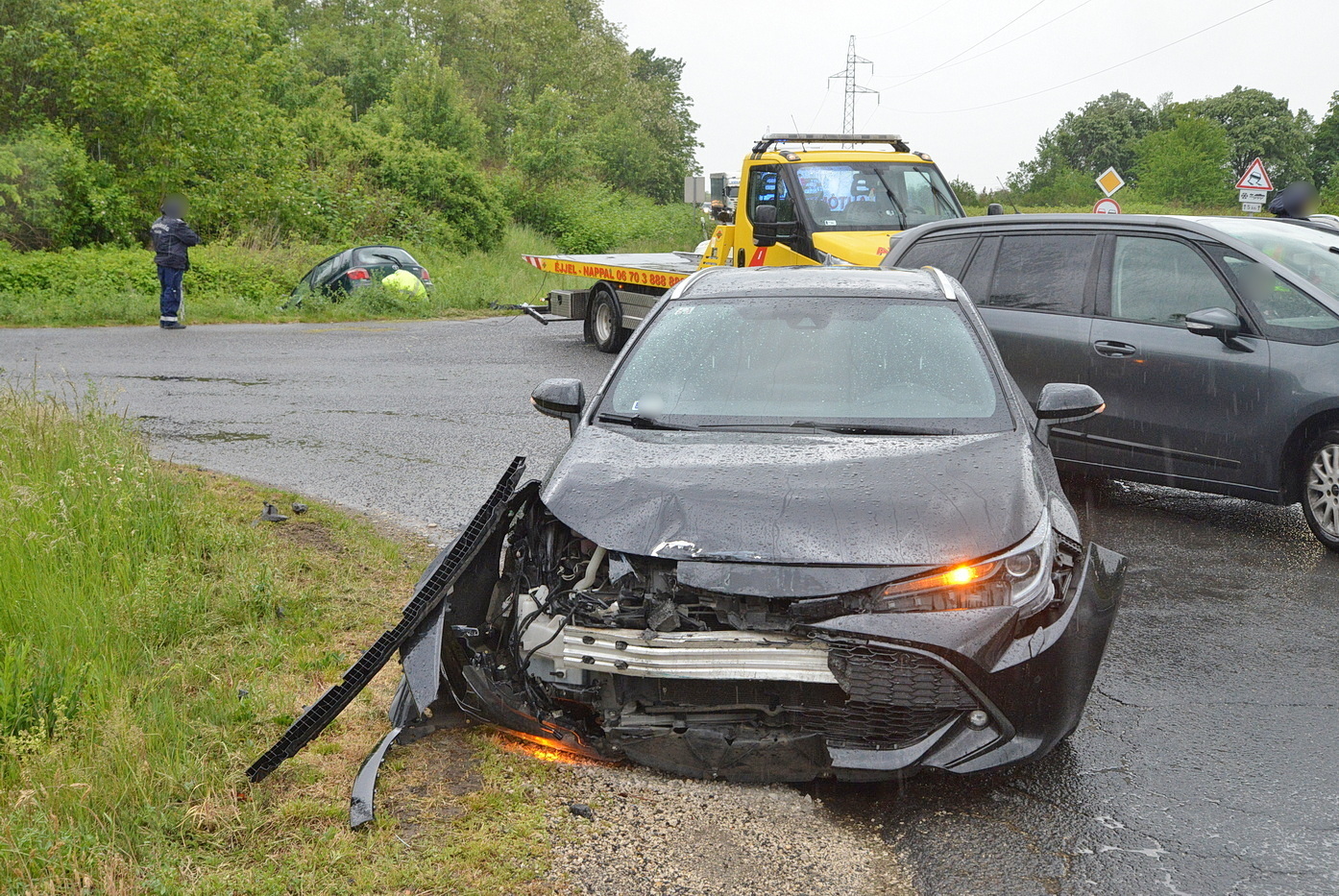 Két Toyota ütközött a 87-es főúton, Szombathely és Táplánszentkereszt között