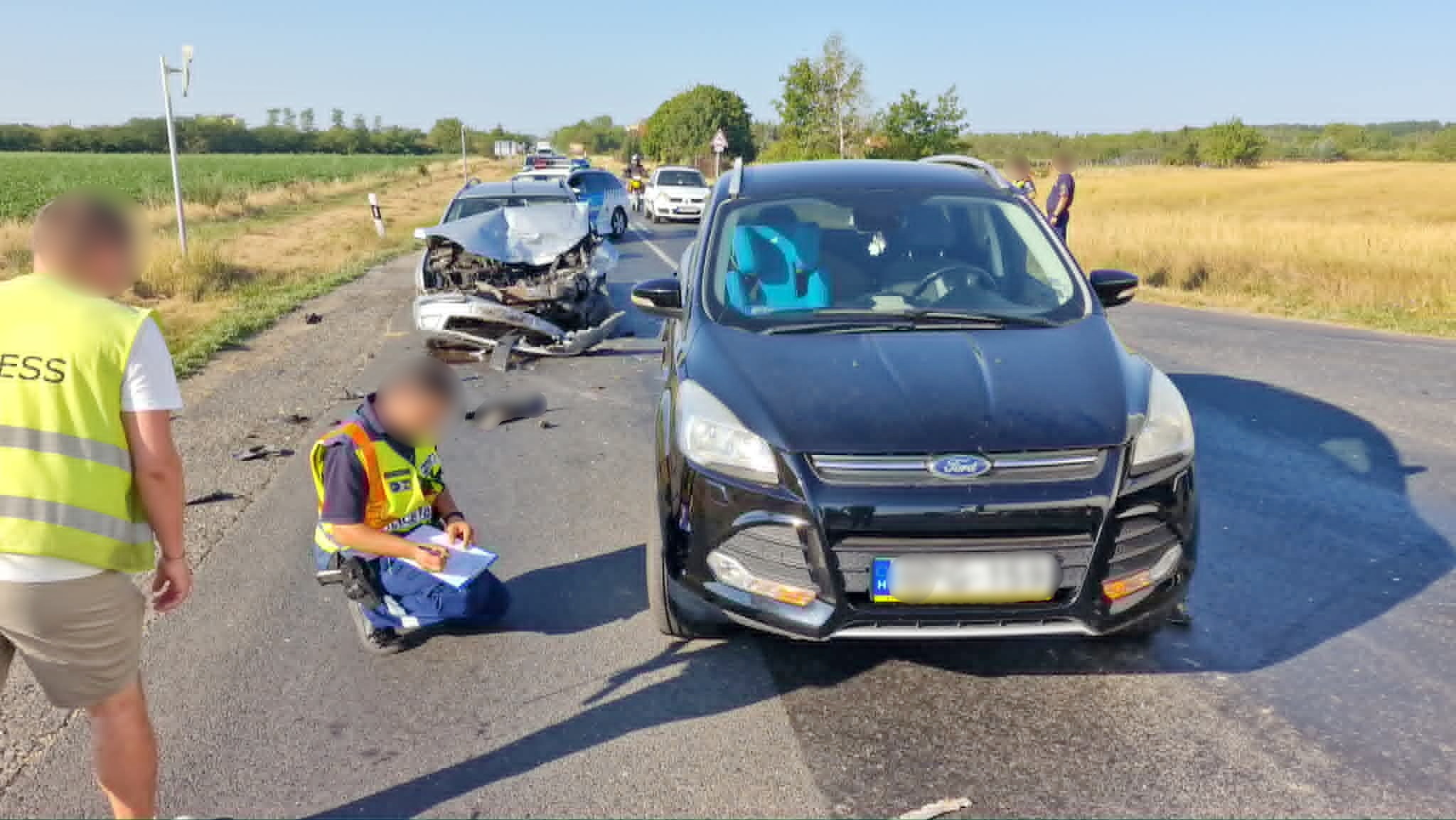 Két Ford ütközött Söpte és Szombathely között - megsérült az okozó