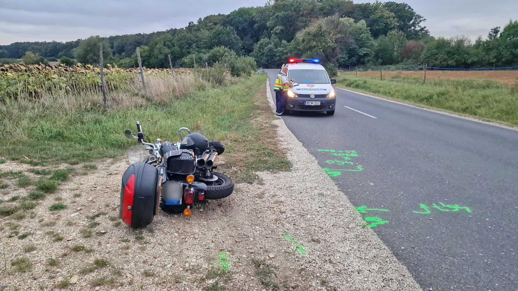 Szarvas miatt eshetett el egy férfi Keeway motorral Szombathely közelében