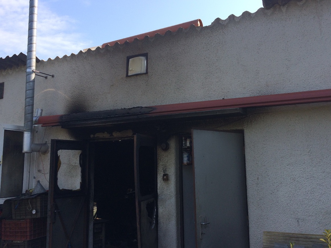 Kiégett egy műhely Celldömölkön