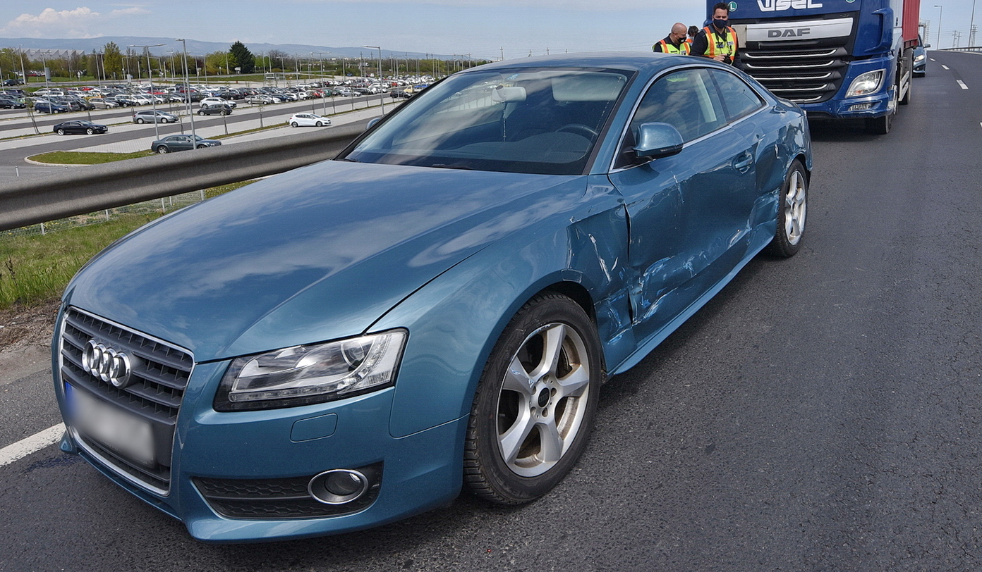 DAF teherjármű fordított maga elé Audit a Zanati felüljárón