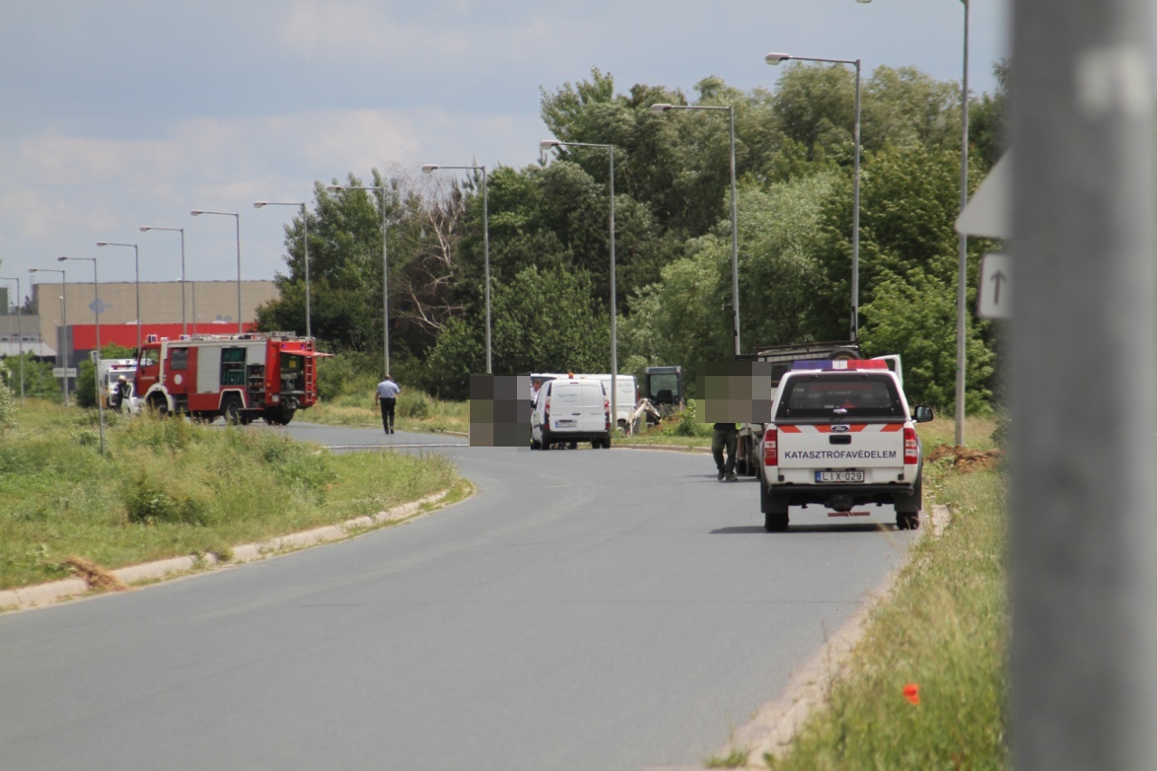 Munkagép vágott át egy gázvezetéket Körmenden 2.