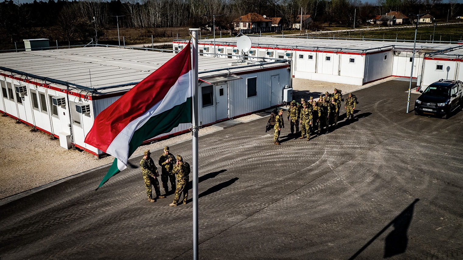 Tisztjelöltek a határon - Fotó: Ruzsa István