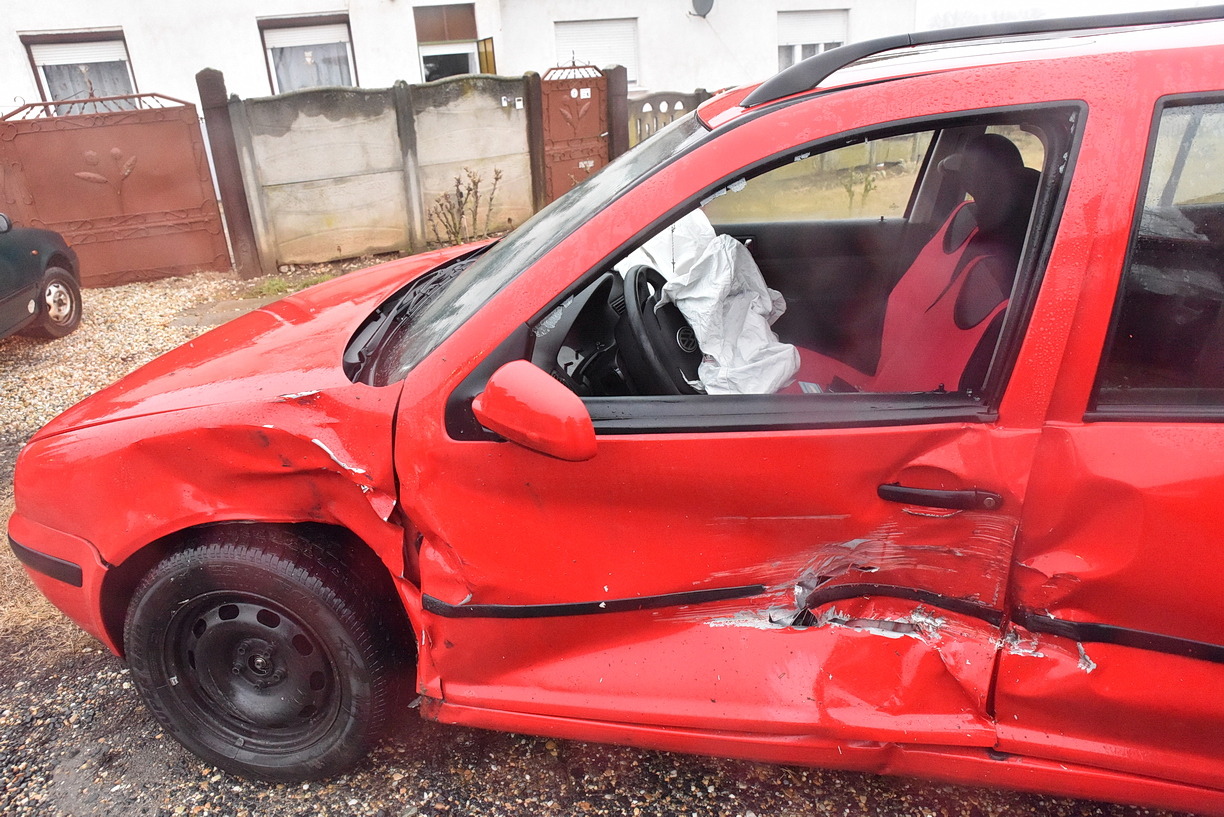 A sofőr megúszta sérülés nélkül