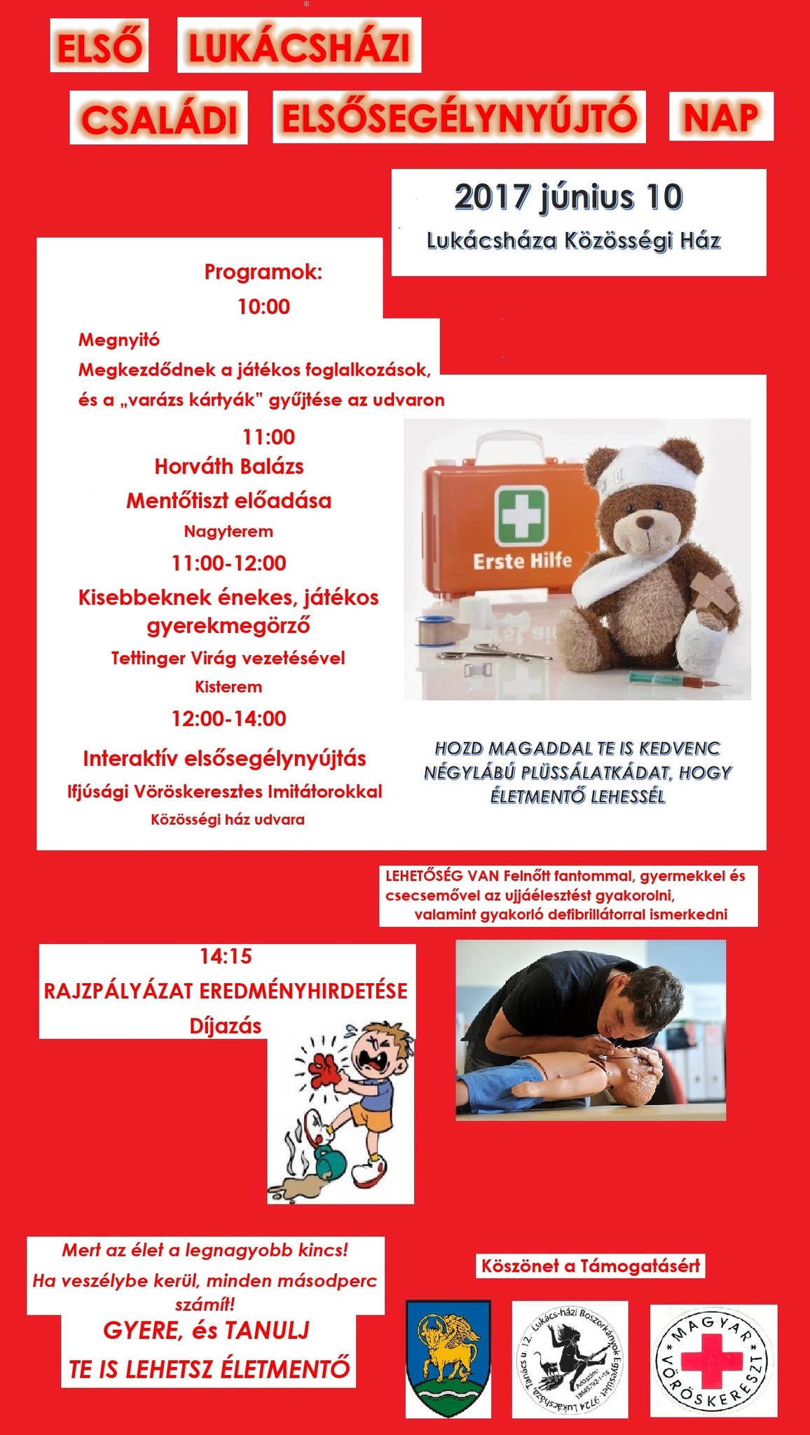 Első lukácsházi családi elsősegély nap